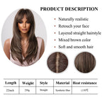 Perruque Longue Et Droite De Cheveux Blonds Mélangés - rachelhair