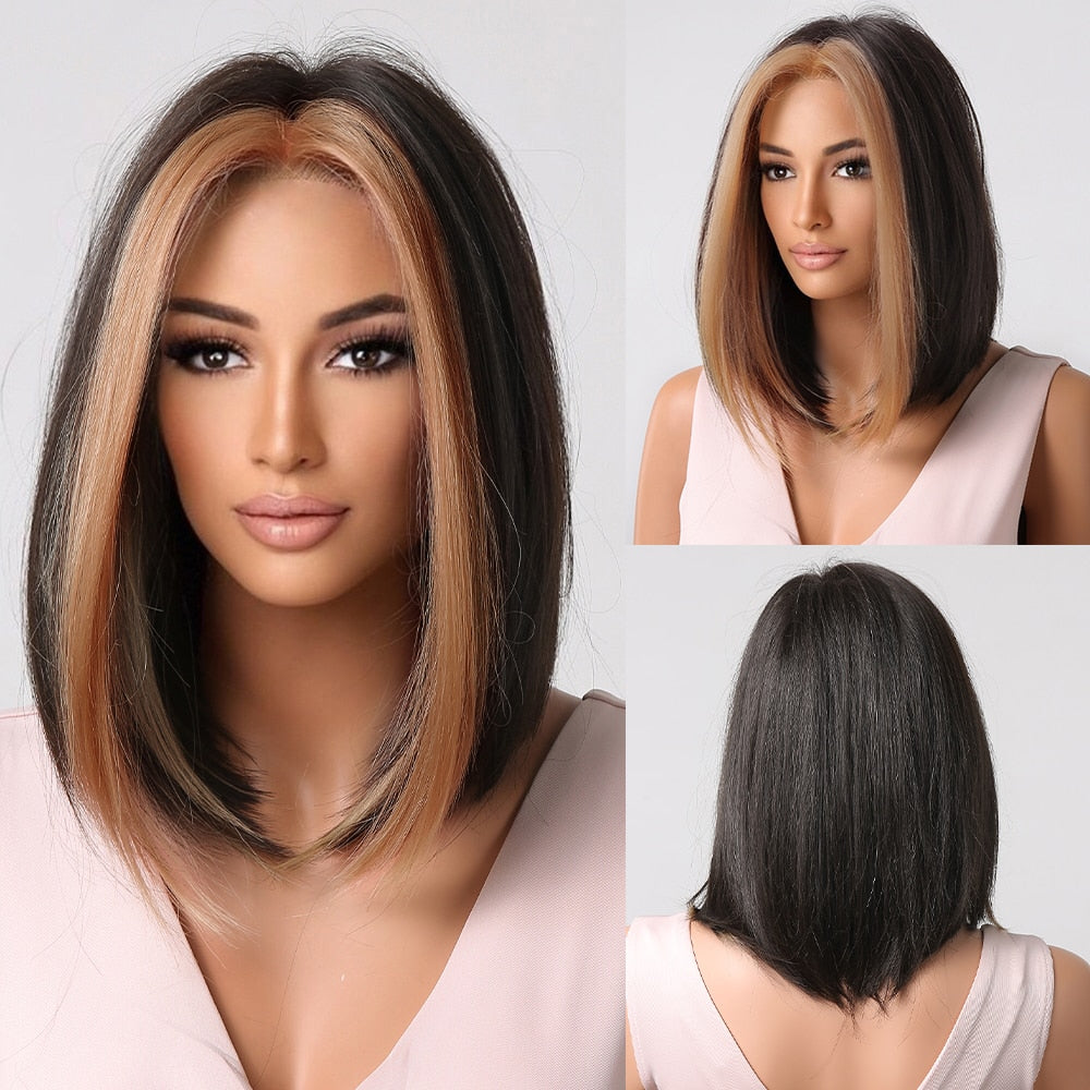 Perruque Synthétique Bouclée Longueur Épaule - rachelhair