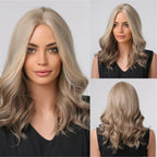 Perruques Blonde Platine Avec Racines Sombres - rachelhair