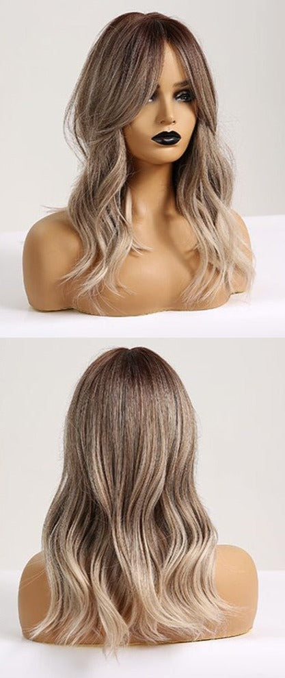 Perruque Moyenne Vague Blond Cendré - rachelhair