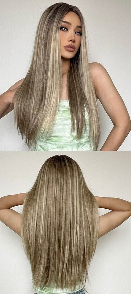 Perruque Longue Et Droite Avec Frange - rachelhair