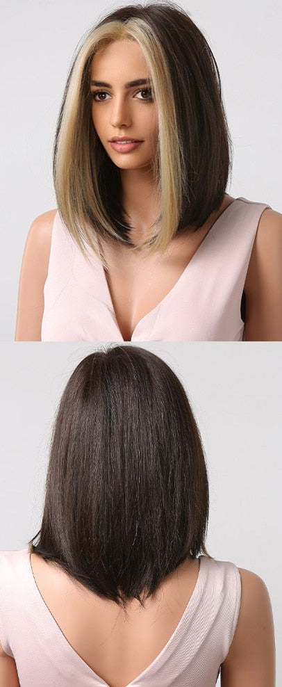 Cheveux Synthétiques Naturels Courts Et Droits Pour Femmes - rachelhair
