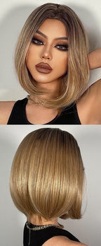Perruques Auburn droites naturelles pour femmes - rachelhair
