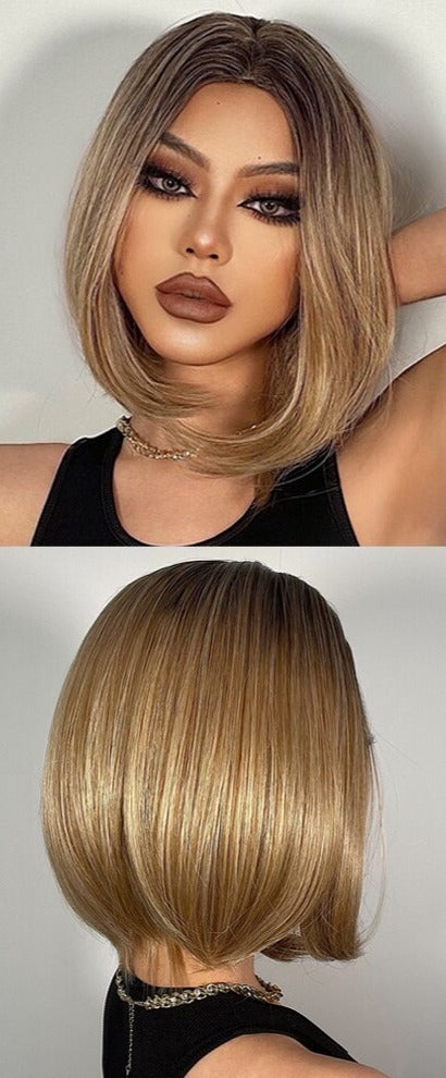 Perruques Auburn droites naturelles pour femmes - rachelhair