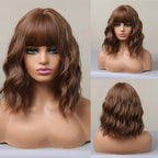 Perruque Bob Droite Courte Avec Frange Pour Femme - rachelhair