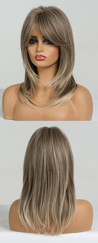 Perruques Auburn droites naturelles pour femmes - rachelhair